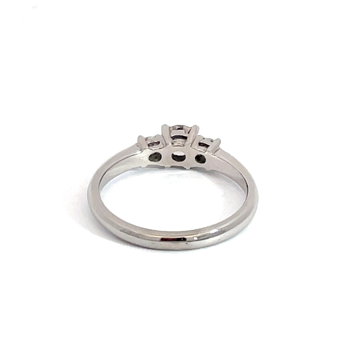 18ct White Gold Three Stone Diamond Ring Pre Loved
