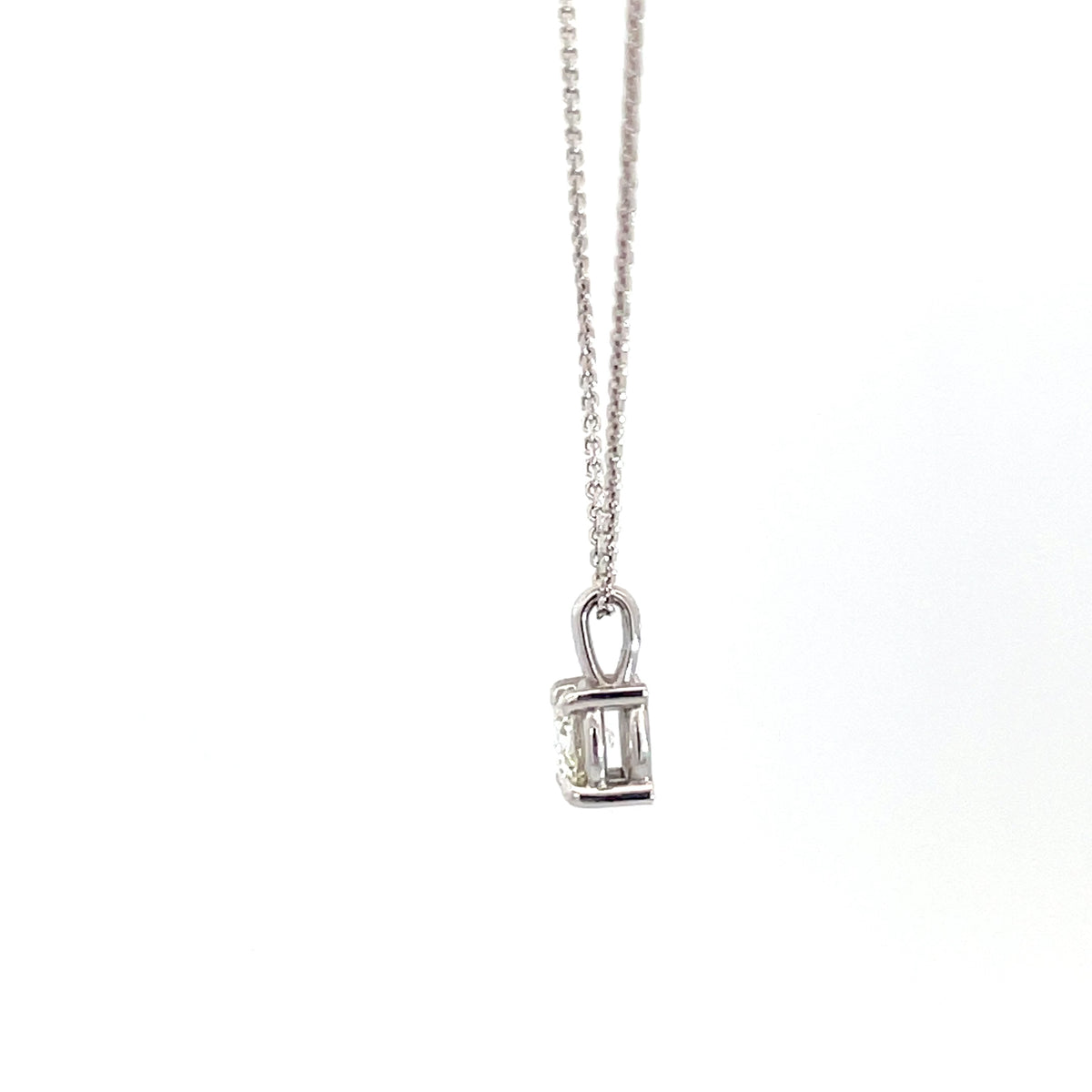 18ct White Gold Diamond Pendant and Chain
