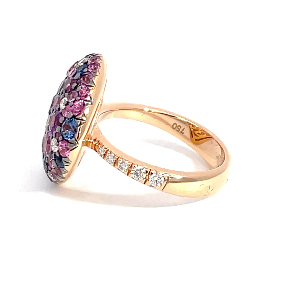 4 Seasons - 18ct Rose Gold Sapphire and Diamond Ring