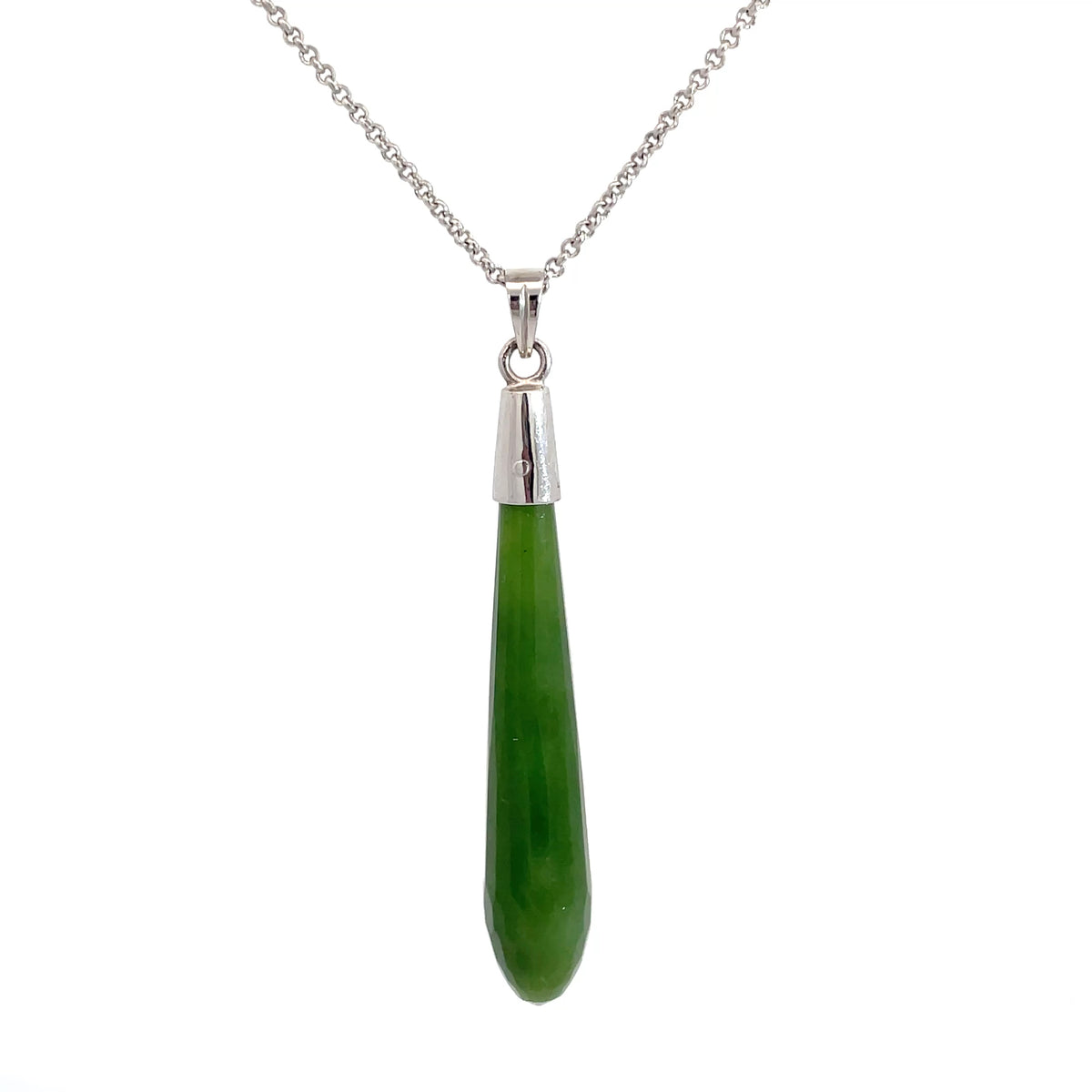 Greenstone Roimata Faceted Necklace