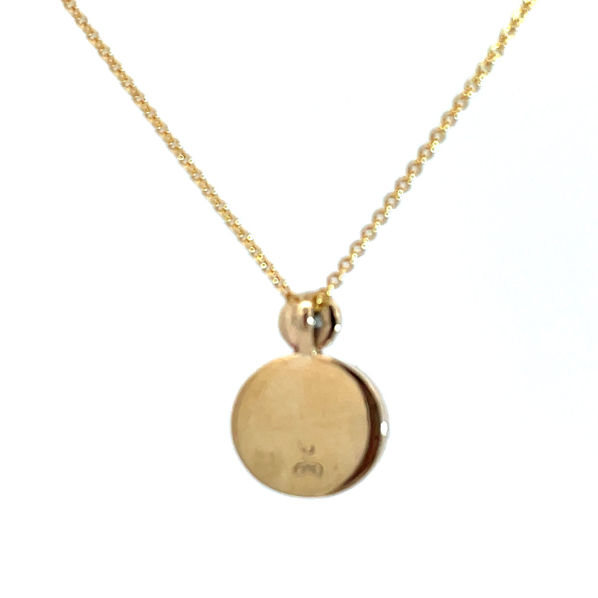 9ct Yellow Gold Opal and Diamond Pendant and Chain