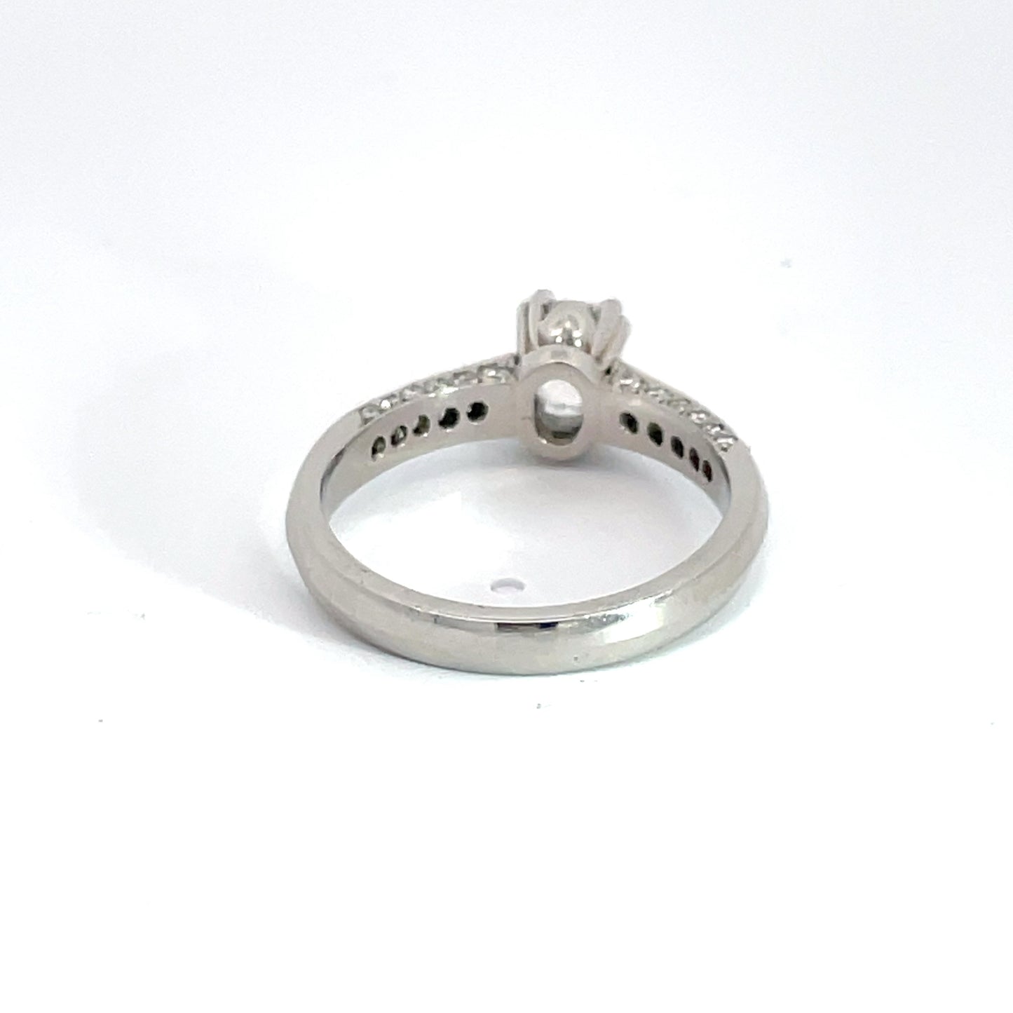 Platinum Oval Diamond Ring