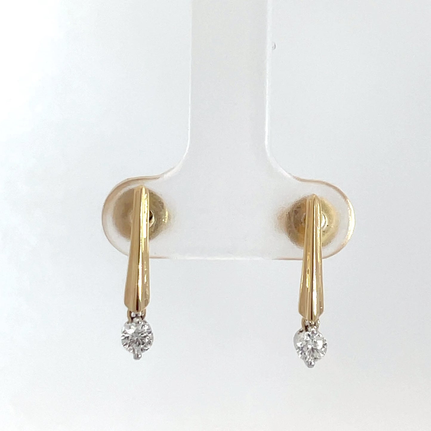 18ct Yellow Gold Diamond Drops