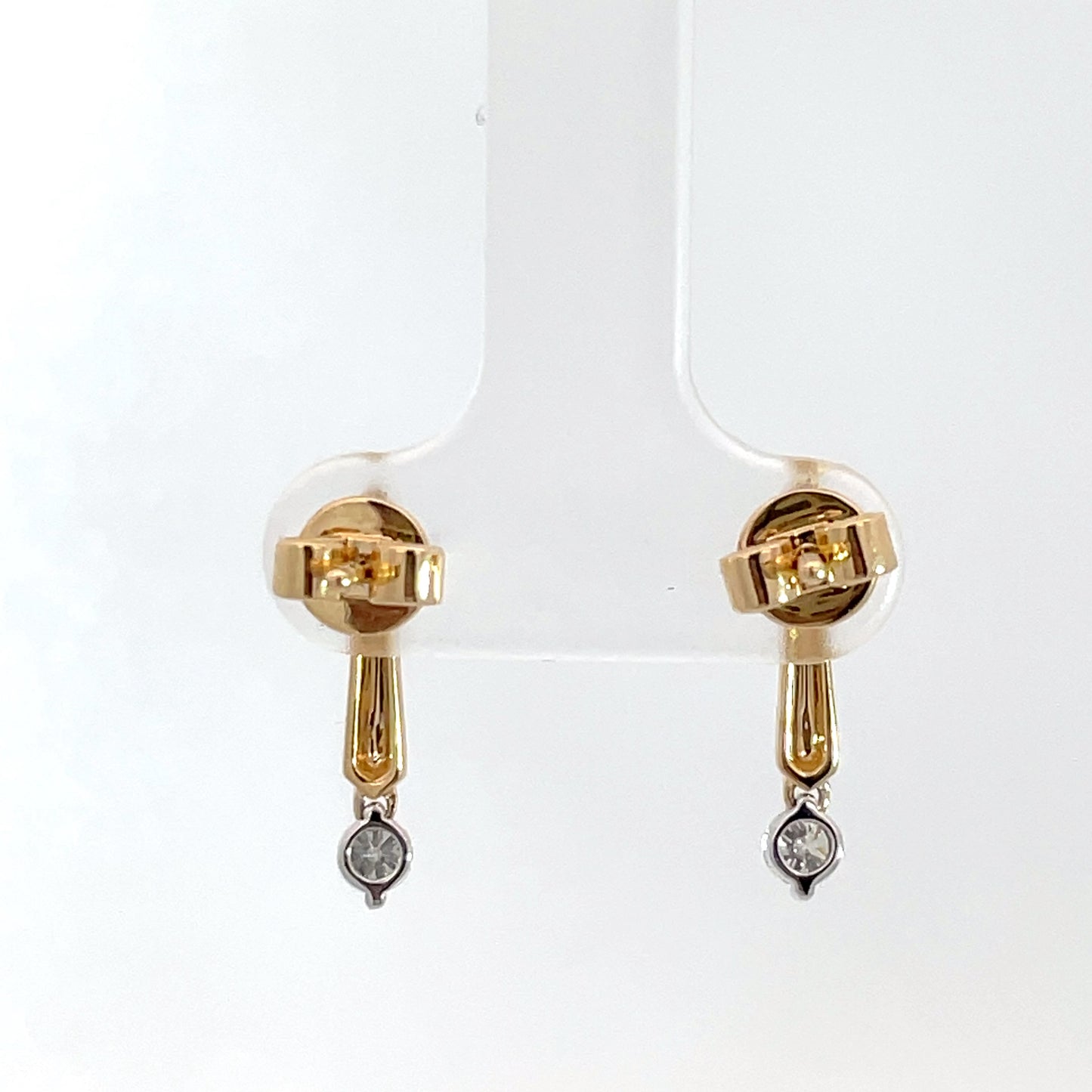 18ct Yellow Gold Diamond Drops