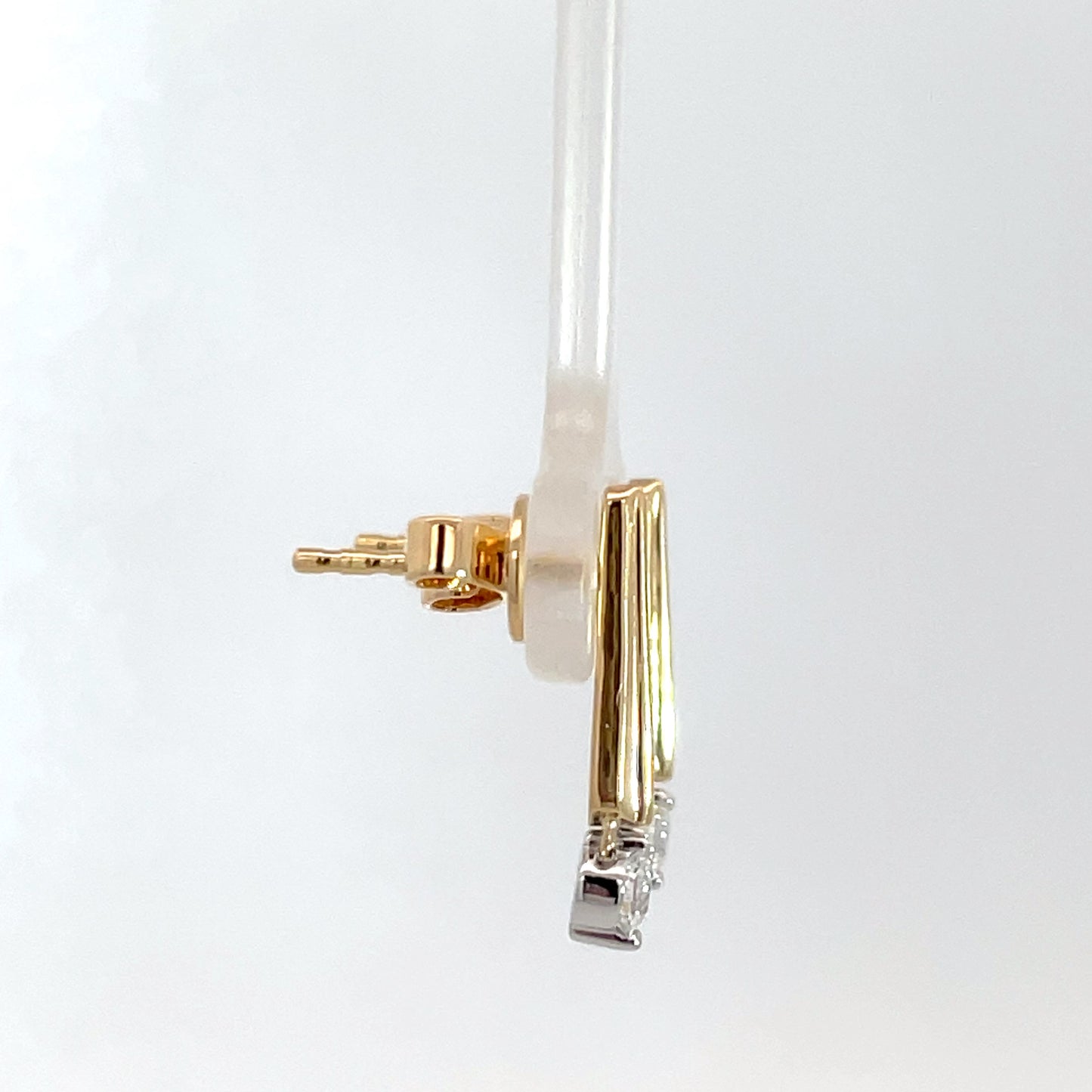 18ct Yellow Gold Diamond Drops