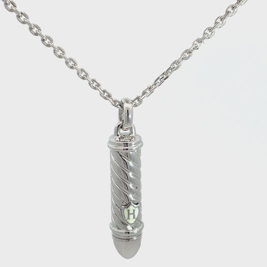 Hoxton London Sterling Silver Bullet Pendant and Chain