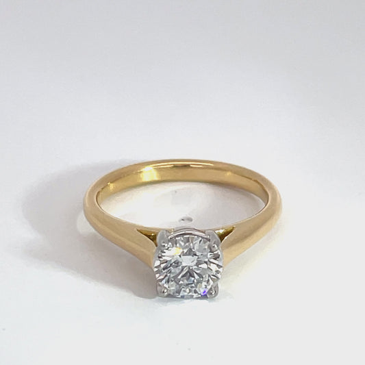 18ct Yellow Gold 1.0ct Lab Grown Diamond Ring