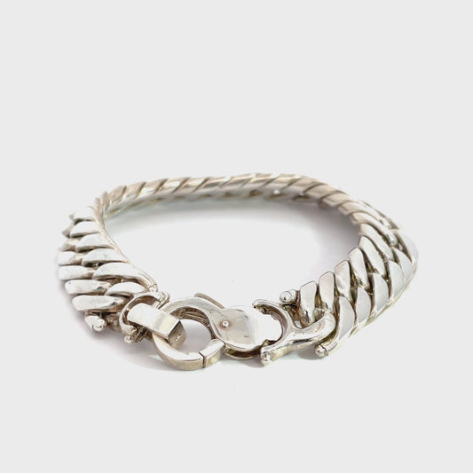 Sterling Silver Double Curb Link Bracelet