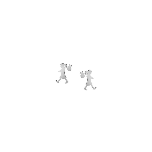 Karen Walker Runaway Girl Studs Sterling Silver