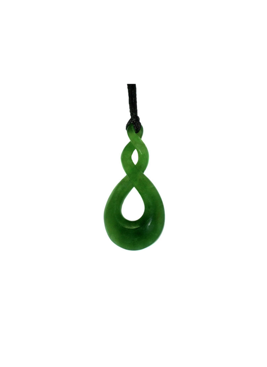 Greenstone Double Twist 42mm Pendant