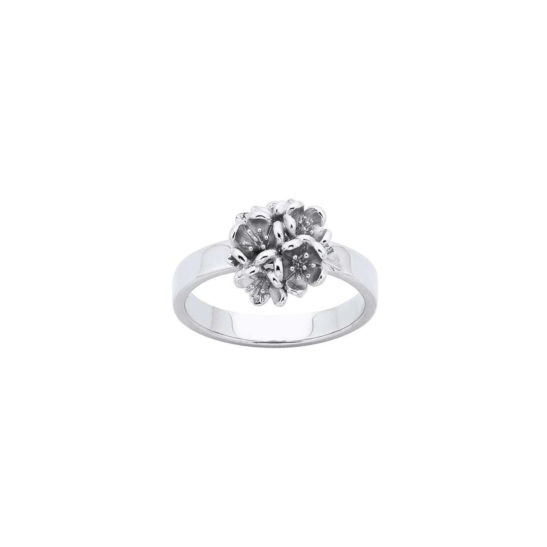 Sterling Silver Karen Walker Flower Ball Ring Village Jeweller
