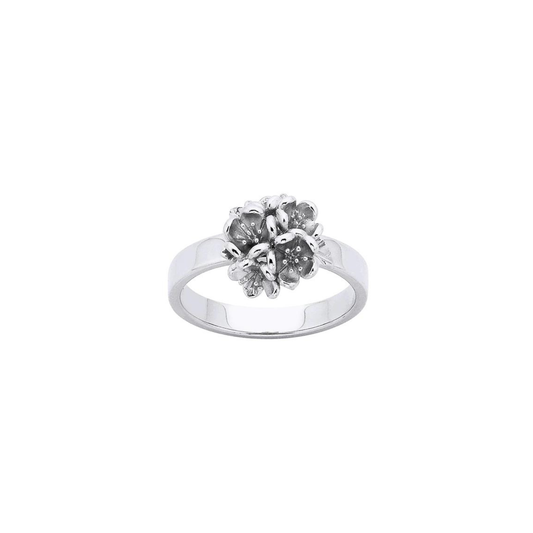 Sterling Silver Karen Walker Flower Ball Ring