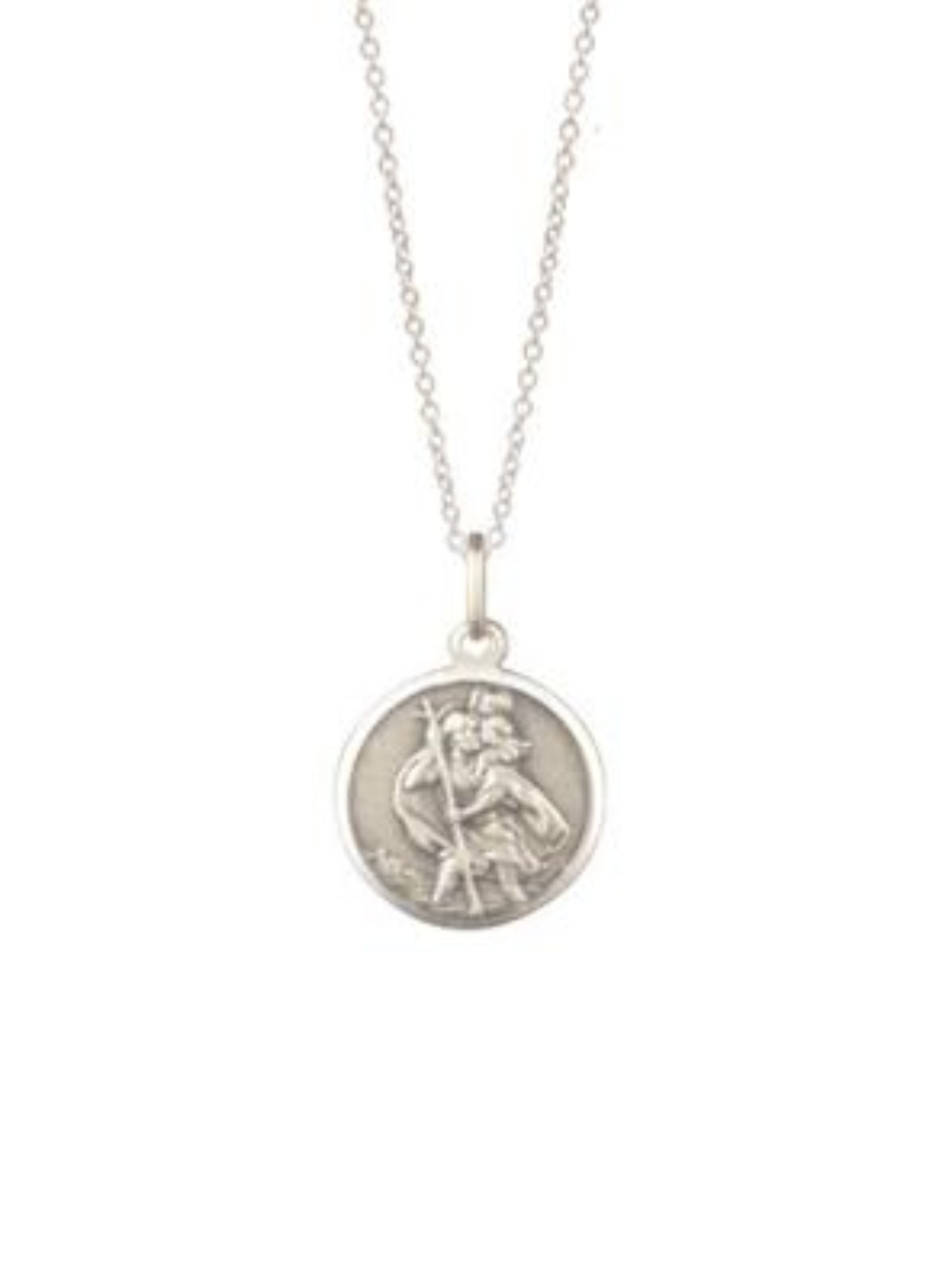 Sterling Silver St Christopher Pendant and Chain