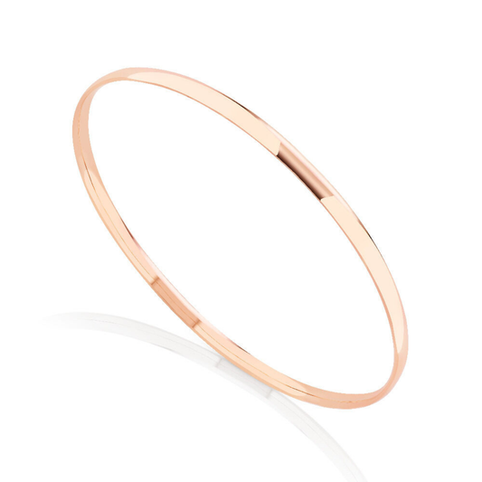 9ct Red Gold Round 3mm Bangle