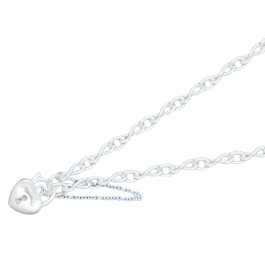 Sterling Silver Infinity Figaro Bracelet