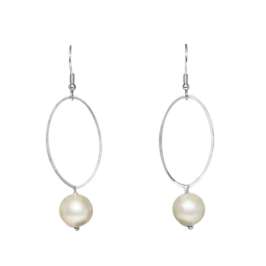 Sterling Silver Fresh Water Pearl Earrings